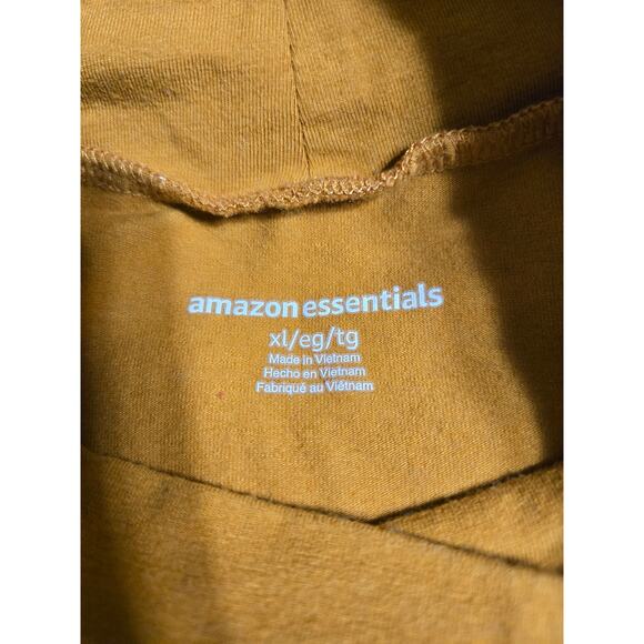 Amazon essentials xl women's mustard colored tee - Picture 6 of 10